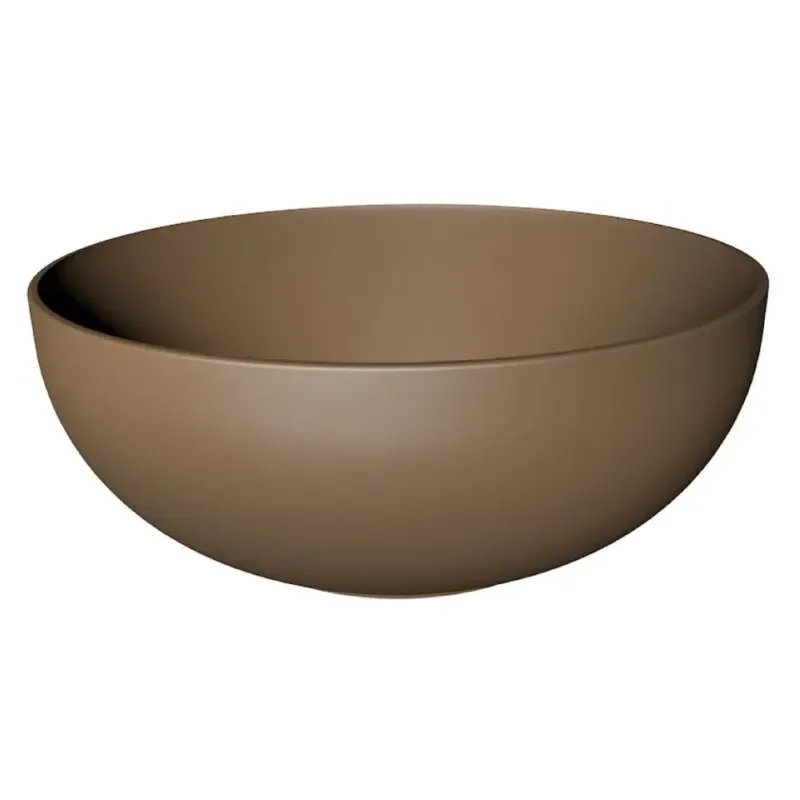 Weekendaanbieding Xenz George keramische waskom 37cm bruin mat