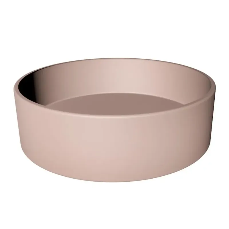 Favoriet Xenz Coco keramische waskom 40cm roze mat