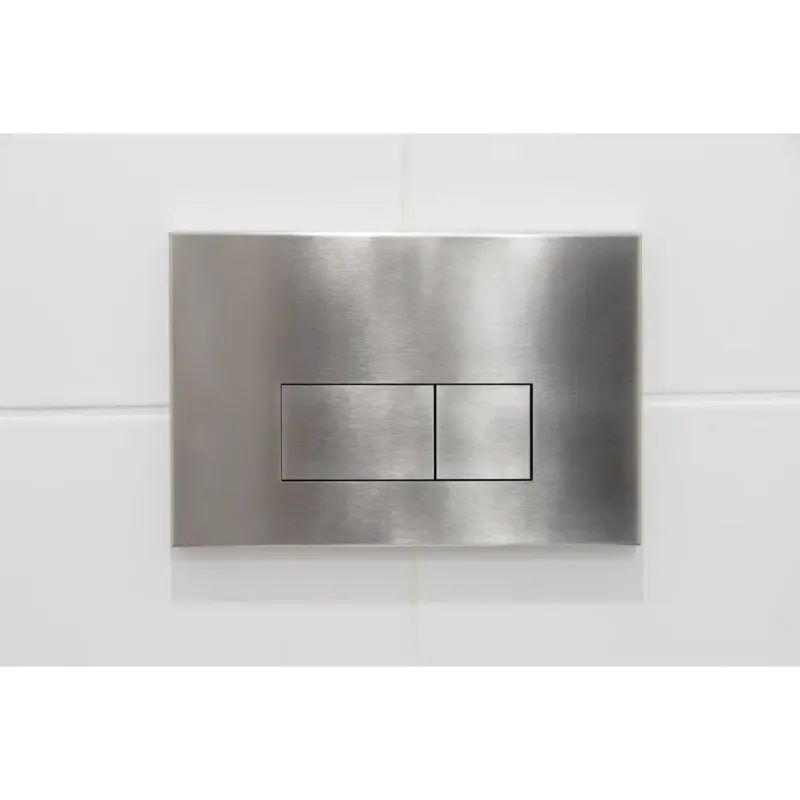 Qeramiq Push metalen drukplaat RVS met vierkante knoppen voor o.a. UP320 inbouwreservoir Betaalbaar