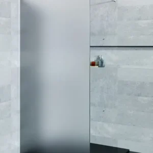 Alleen Vandaag Saniclear Blurred douchewand matglas 140x200cm rvs profiel
